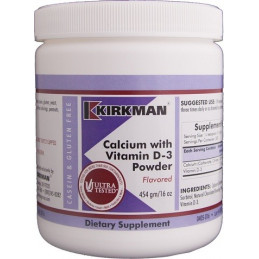 Calcium with Vitamin D3 Powder Flavored 454g Kirkman