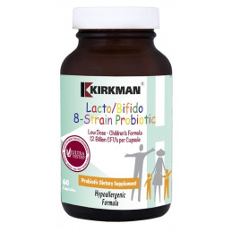 Lacto/Bifido 8-Strain Probiotic - Low Dose Children’s Formula (Hypoallergenic) - 60 kaps Kirkman