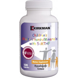 Children’s Multi-Vitamin/Mineral w/5-MTHF (Hypoallergenic) - 120 kaps Kirkman