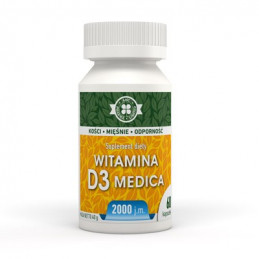 Witamina D3 Medica 2000j.m 60 kaps. A-Z MEDICA