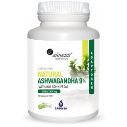 Natural Ashwagandha 600 mg (100 kaps. VEGE) Aliness