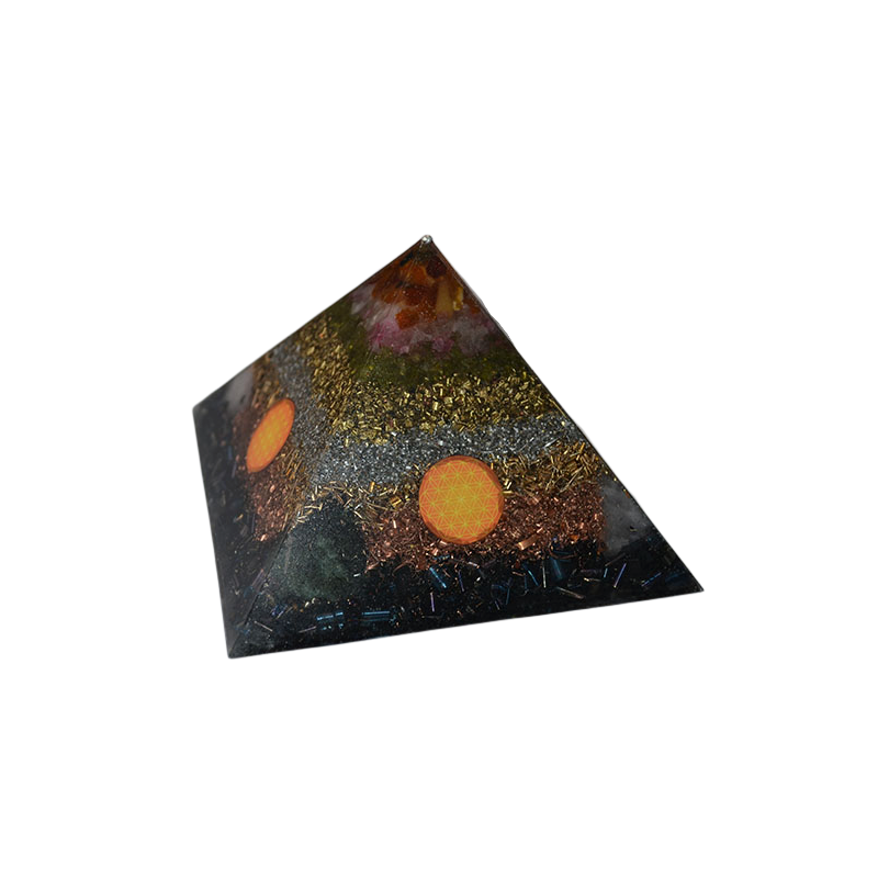 Piramida orgonitowa - Szczęście rodzinne - 120 x 120 x 80 mm /4105/ Piramida orgonitowa - Szczęście rodzinne - 120 x 120 x 80 mm /4105/