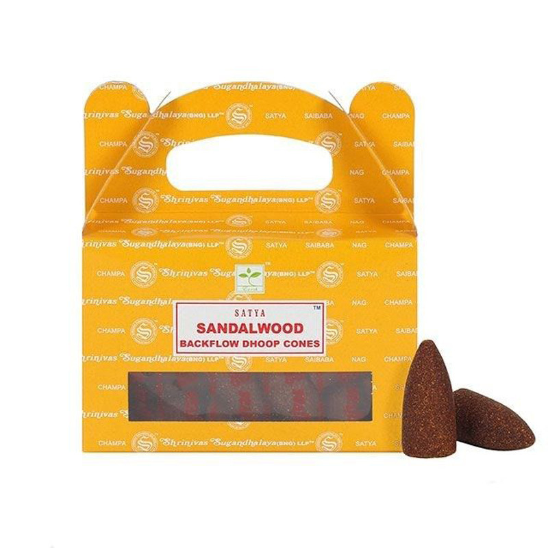 Kadzidełka stożkowe Backflow SANDALWOOD (z przepływem wstecznym) Kadzidełka stożkowe Backflow SANDALWOOD (z przepływem wstecznym)