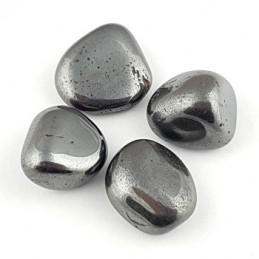 Hematyt kamień bębnowany  1 x 1 cm - zestaw 3 szt
