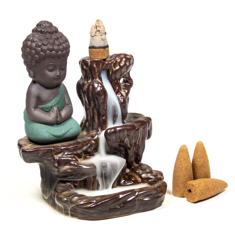 Kadzielniczka ceramiczna Backflow LITTLE BUDDHA z przepływem zwrotnym Kadzielniczka ceramiczna Backflow LITTLE BUDDHA z przepływem zwrotnym