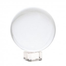 Kryształowa kula (8 cm) na szklanej podstawie