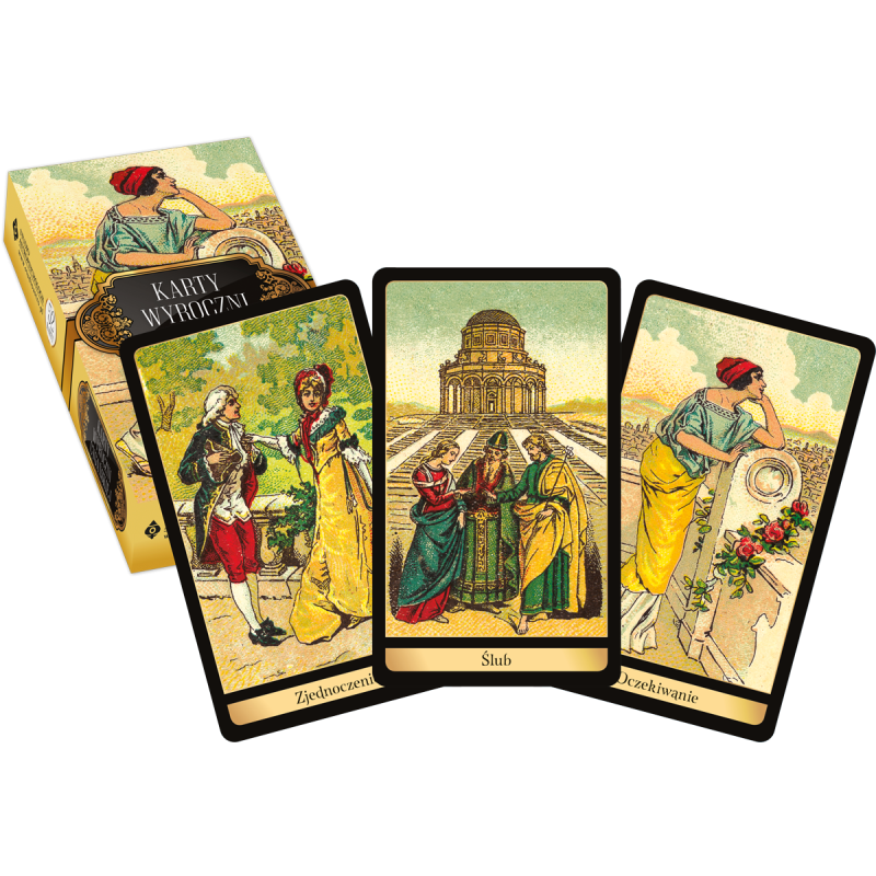 Karty Wyroczni Cyganskiej pudelko i 3 karty RGB N