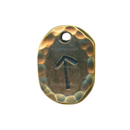 Runa Tiwaz z rzemykiem....