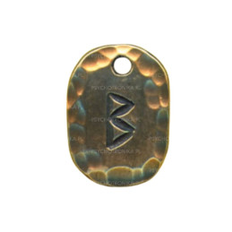 Runa Berkano z rzemykiem....