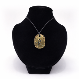 Runa Raidho z rzemykiem....