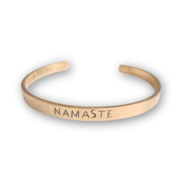 Bransoletka Mosiężna "NAMASTE"